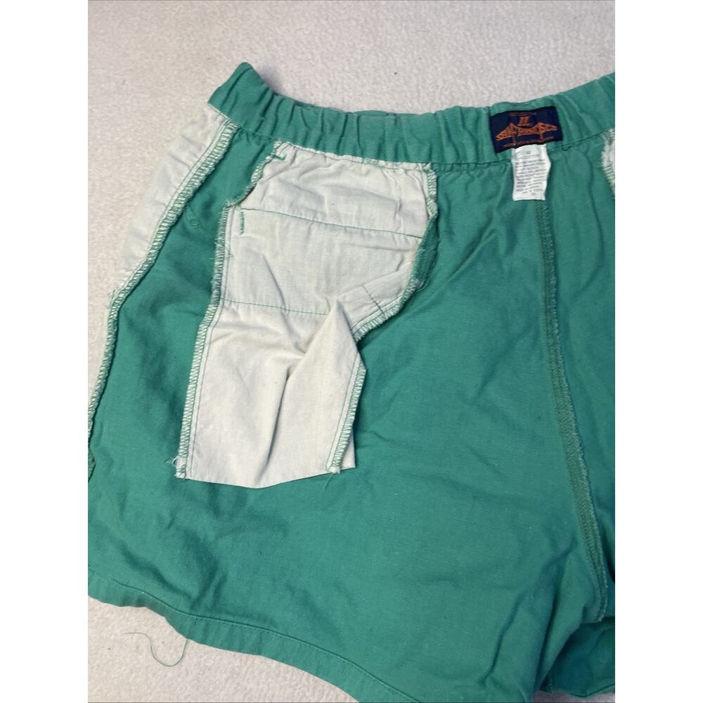 80s JJ San Francisco Teal Men’s Medium Shorts. Teal Zip Elastic Waist - Picture 16 of 16